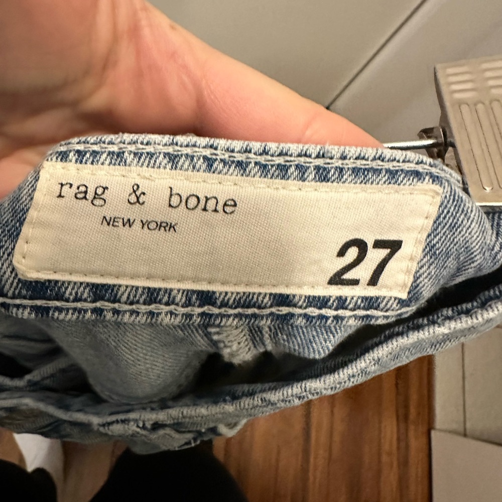 rag & bone Light Blue Wide Leg Jeans - Picture 3 of 4